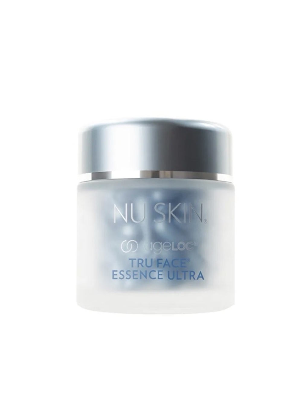 Nu Skin ageLOC Tru Face Essence Ultra - Silver and Light Blue Jar